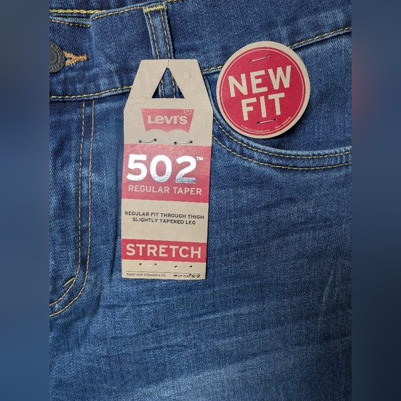 NWT Levi's 502 Regular Taper Stretch Size 20 Regular 30Wx30L Mid Rise NWT Casual - Picture 6 of 10